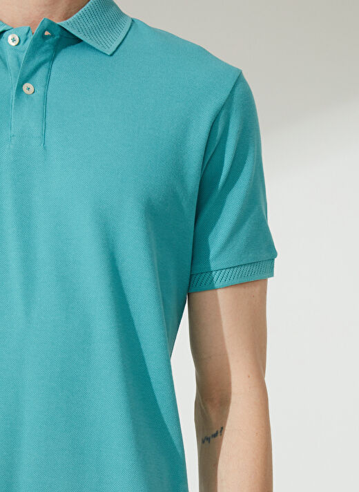 Altınyıldız Classics Polo Yaka Petrol Erkek T-Shirt 4A9000000001 3