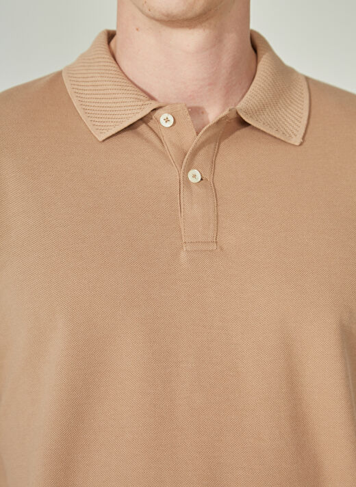 Altınyıldız Classics Polo Yaka Vizon Erkek T-Shirt 4A9000000001 4