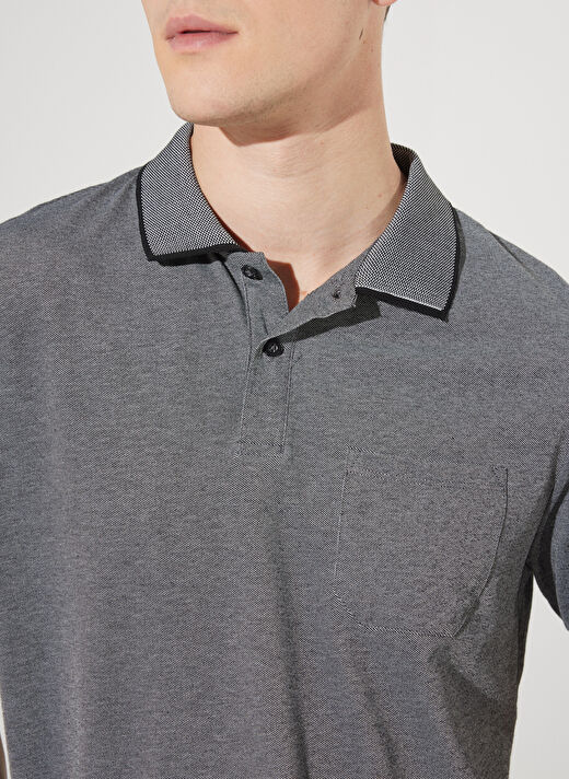 Altınyıldız Classics Siyah - Beyaz Erkek Polo T-Shirt 4A9000000004 3