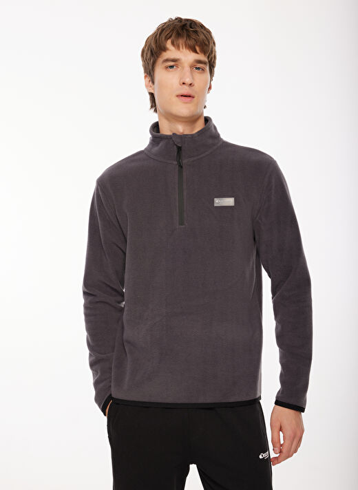 Discovery Expedition Antrasit Erkek Kapüşon Yaka Standart Fit Polar Sweatshırt D3WM-SWT1  2