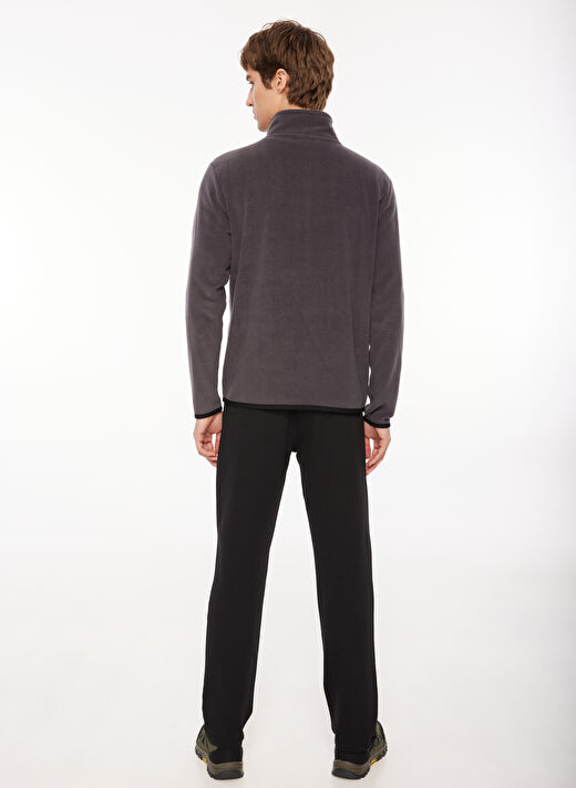 Discovery Expedition Antrasit Erkek Kapüşon Yaka Standart Fit Polar Sweatshırt D3WM-SWT1  4