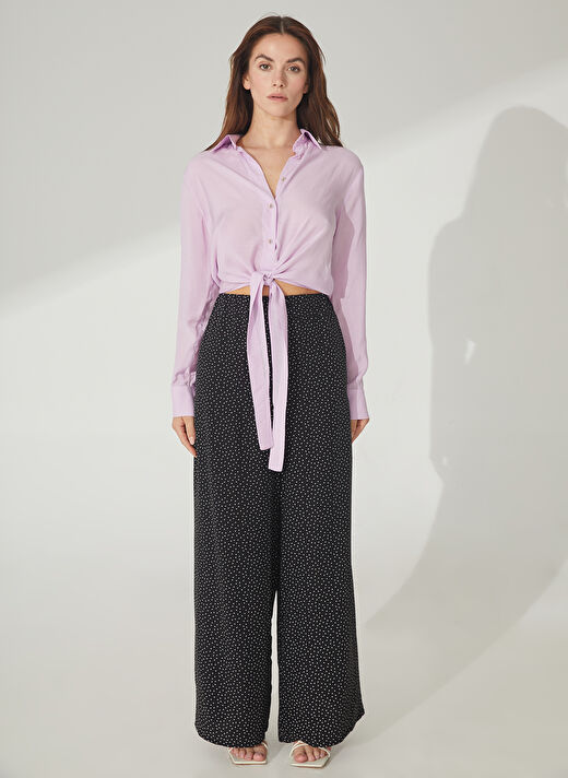 Pierre Cardin Regular Fit Gömlek Yaka Düz Pembe Kadın Gömlek LISA 4