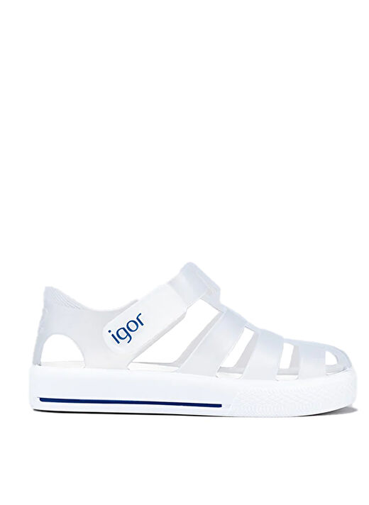 Igor Beyaz Kız Bebek Sandalet S10171 STAR       1