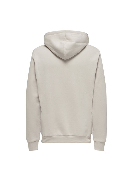 Only & Sons Kapüşon Yaka Krem Erkek Sweatshırt ONSCERES HOODIE SWEAT NOOS 2