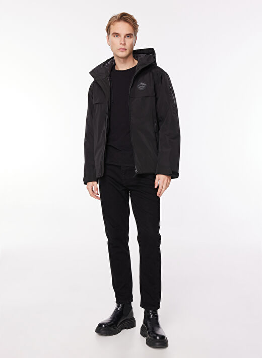 Aeropostale Siyah Erkek Mont E-BY02 3