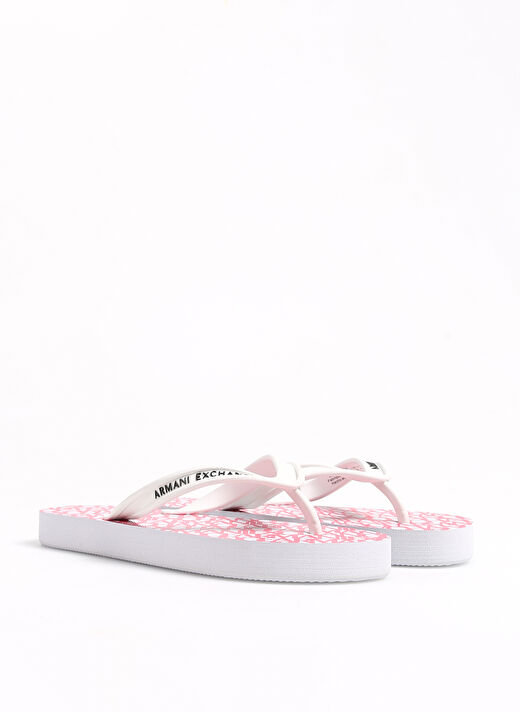 Armani Exchange Beyaz-Pembe Kadın Sandalet XDQ010XV700S606 2