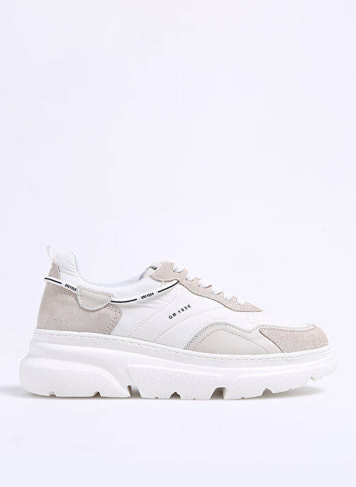 Greyder Beyaz Kadın Deri - Kumaş Sneaker 3Y2SA32540 1