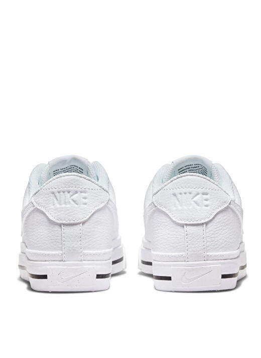 Nike DH3161-101 WMNS NIKE COURT LEGACY N Beyaz Kadın Yürüyüş Ayakkabısı 4