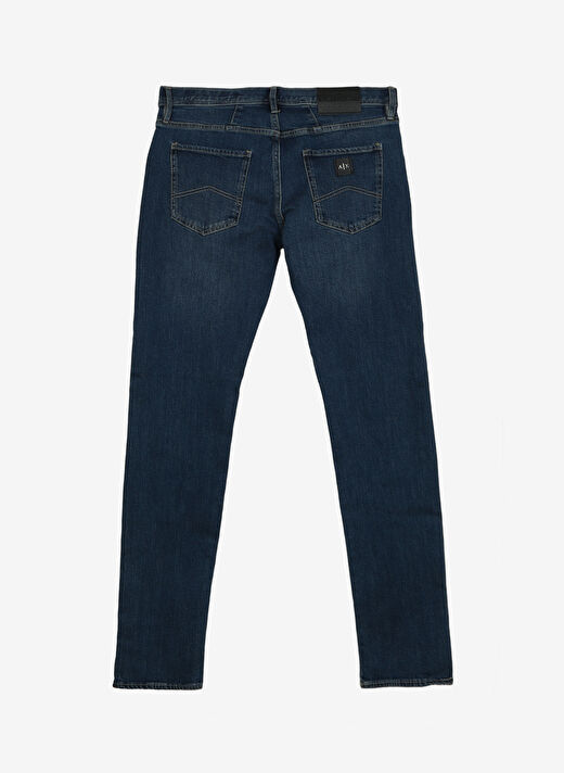 Armani Exchange İndigo Erkek Düz Paça Slim Fit  Denim Pantolon 8NZJ13 1500-INDIGO DENIM 2
