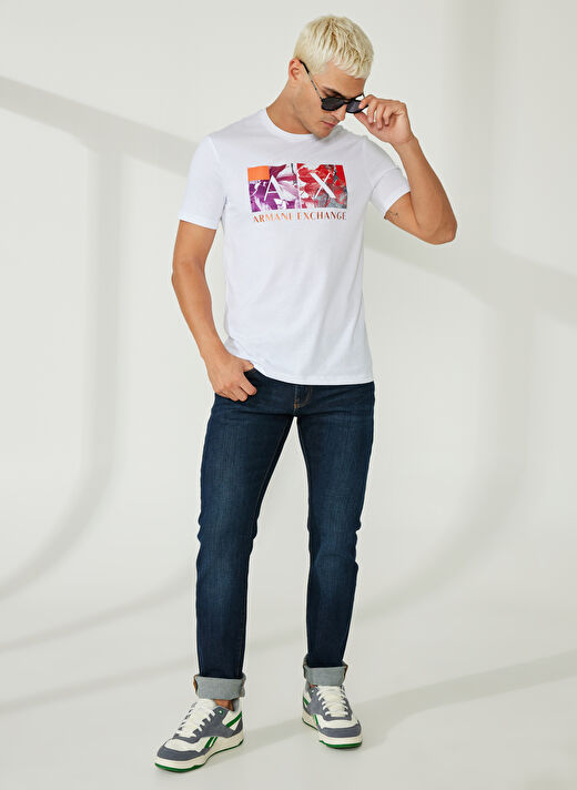 Armani Exchange Koyu Mavi Erkek Düz Paça Slim Fit  Denim Pantolon 8NZJ13 1500-INDIGO 1