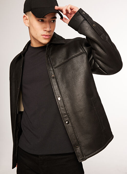 Black On Black Siyah Erkek Deri Mont B3WM-MNT83 2
