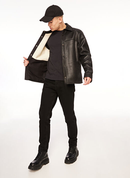Black On Black Siyah Erkek Deri Mont B3WM-MNT83 3