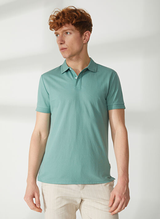 AT.P.CO Yeşil Erkek Polo T-Shirt A265P75343- 1