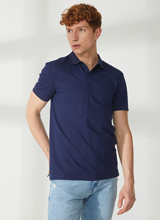 AT.P.CO Lacivert Erkek Polo T-Shirt A265P75343- 1