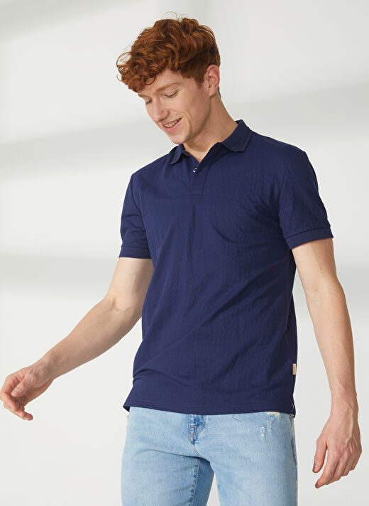 AT.P.CO Lacivert Erkek Polo T-Shirt A265P75343- 2