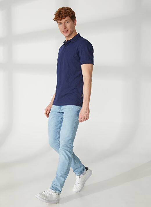 AT.P.CO Lacivert Erkek Polo T-Shirt A265P75343- 3