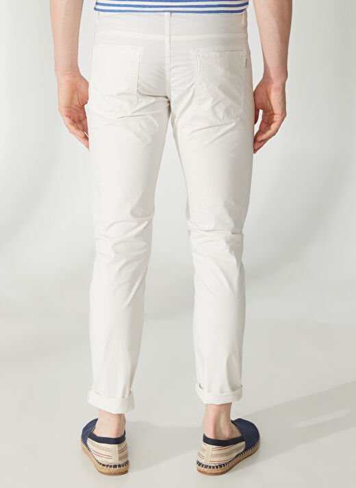 AT.P.CO Normal Bel Normal Paça Slim Fit Beyaz Erkek Pantolon A261DAVE362TC506/TB 4