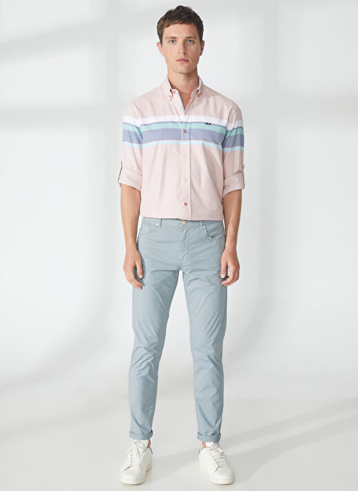 AT.P.CO Normal Bel Normal Paça Slim Fit Mavi Erkek Pantolon A261DAVE362TC506/TB 2