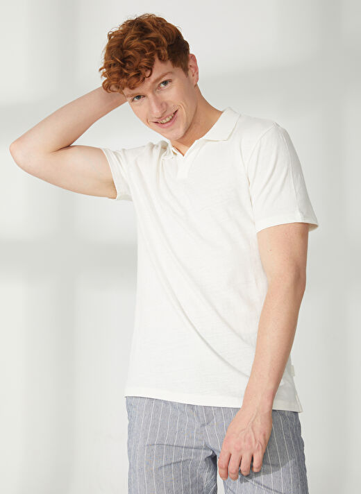 AT.P.CO Bej Erkek Polo T-Shirt A265P82748- 1