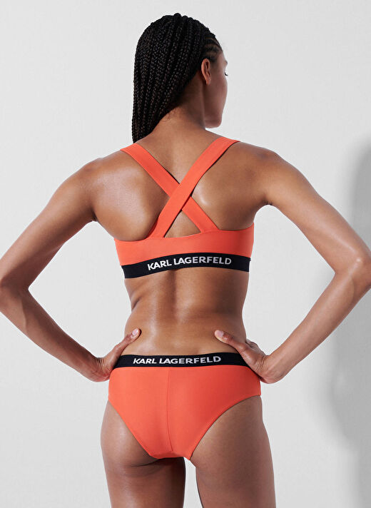 KARL LAGERFELD Turuncu Kadın Bikini Alt 230W2214 2