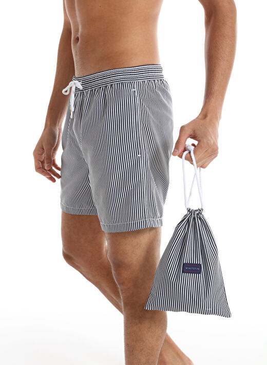 Whitefin Lacivert Erkek Slim Fit Şort Mayo 1003 3