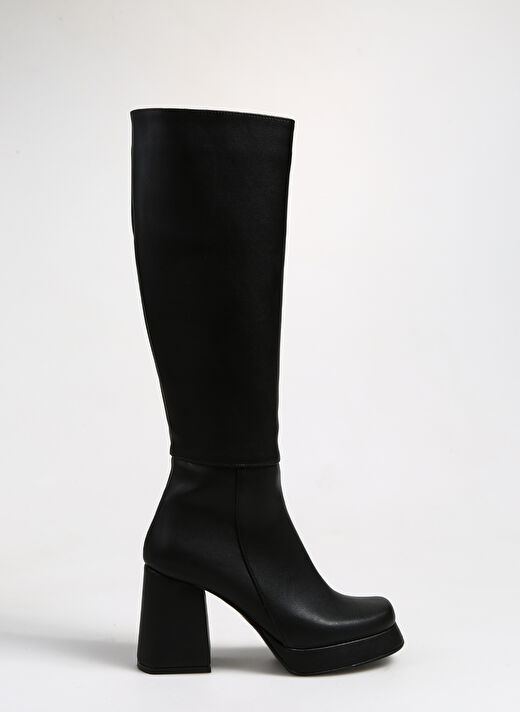 Siyah Kadın Topuklu Çizme ZUHRA  1