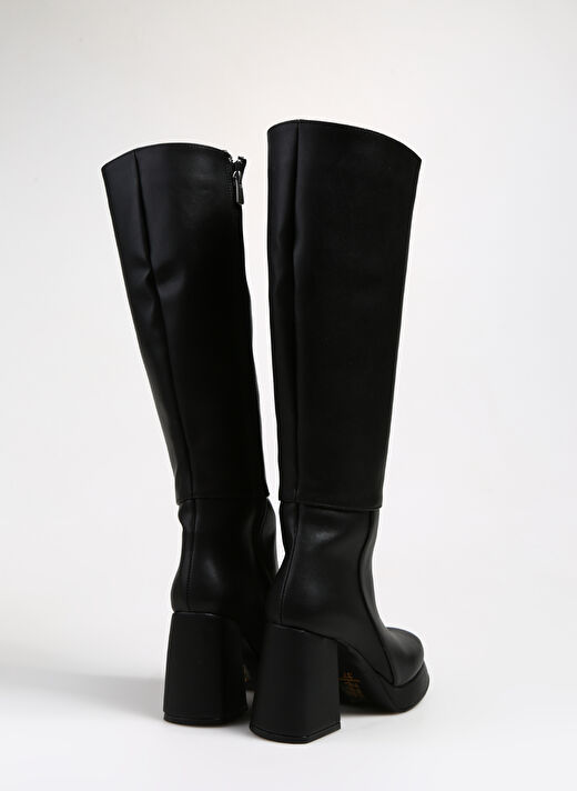 Siyah Kadın Topuklu Çizme ZUHRA  3