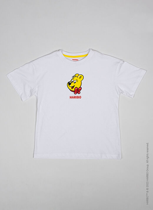 Haribo Baskılı Beyaz Erkek Çocuk T-Shirt HRBTXT109 3