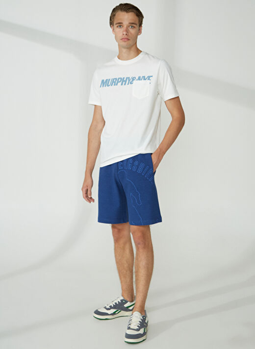 Bikkembergs Mavi Erkek Sweat Şort C 1 303 01 2