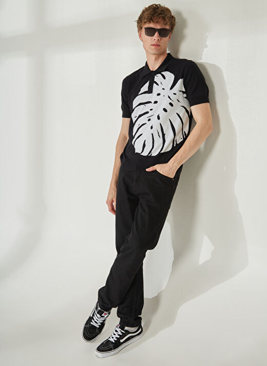 Bikkembergs Siyah Erkek Polo T-Shirt C S P50 10 2