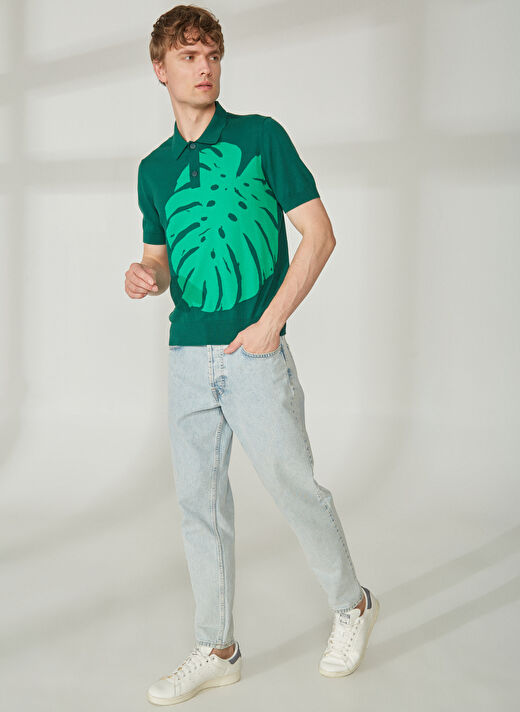 Bikkembergs Yeşil Erkek Polo T-Shirt C S P50 10 3