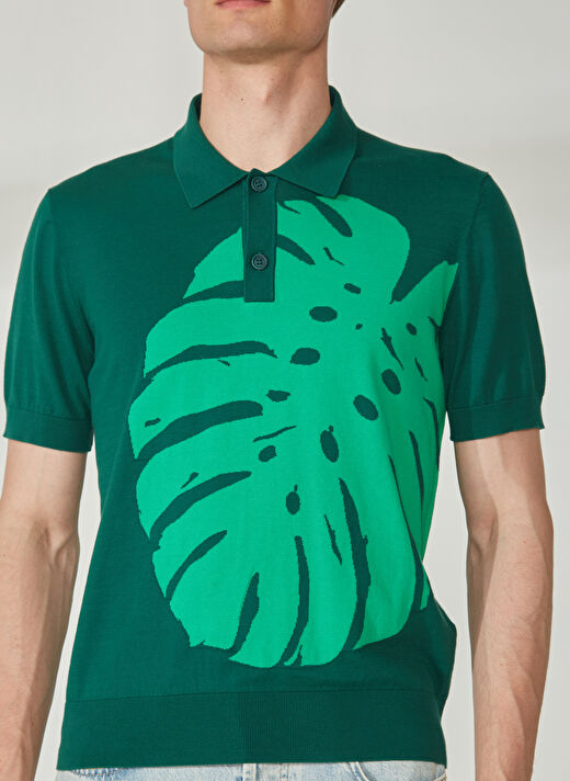 Bikkembergs Yeşil Erkek Polo T-Shirt C S P50 10 4