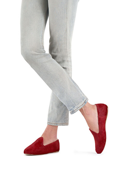 Osay Kırmızı Kadın Deri Loafer LA CHILI RED 4