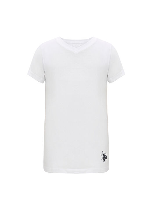 U.S. Polo Assn. Beyaz Erkek Çocuk Fanila US1385 2