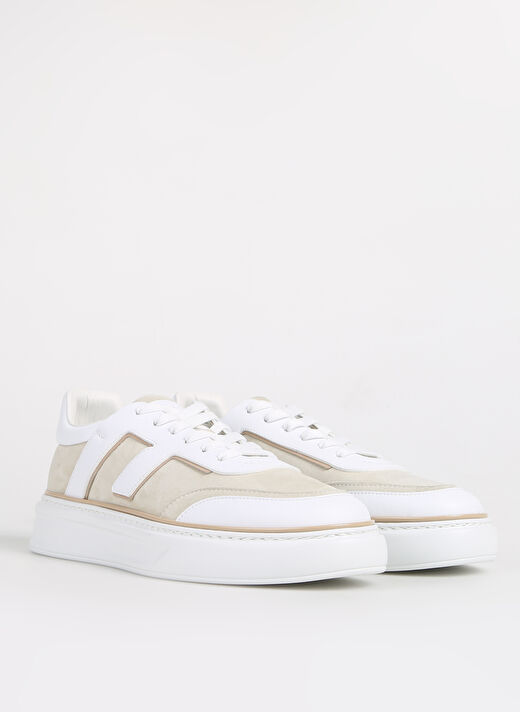 Fabi Beyaz-Bej Erkek Sneaker FU0828.B00ZIP82N 2