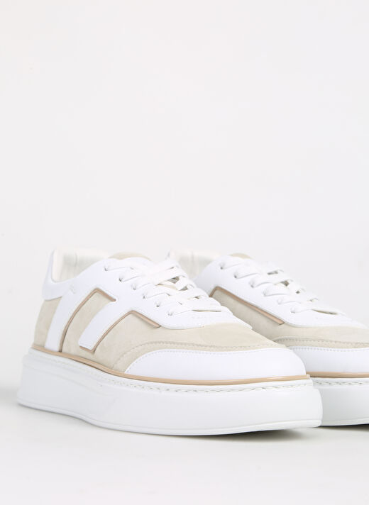 Fabi Beyaz-Bej Erkek Sneaker FU0828.B00ZIP82N 4