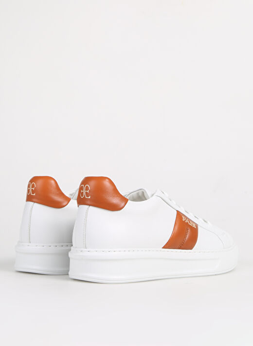 Fabi Beyaz-Kahverengi Erkek Deri Sneaker FU0456.B04ZIP18N 4