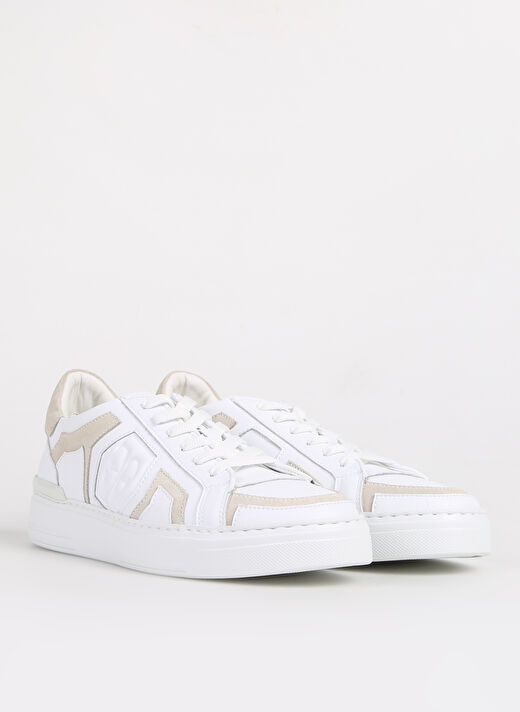 Fabi Beyaz-Krem Erkek Deri Sneaker FU0820.B00XLC50M 2