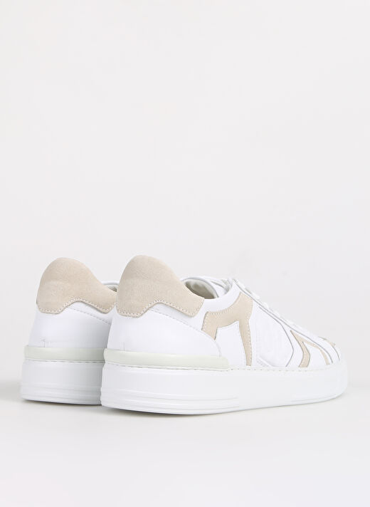 Fabi Beyaz-Krem Erkek Deri Sneaker FU0820.B00XLC50M 4