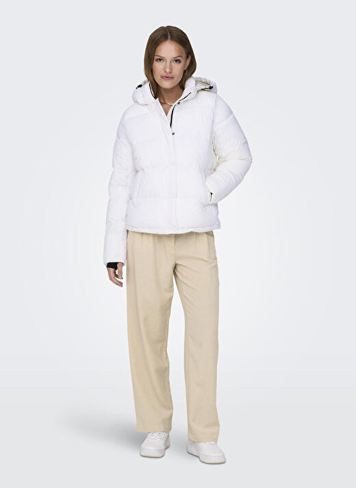 Only Beyaz Kadın Mont ONLANN PREMIUM PUFFER JKT REGULAR O 3