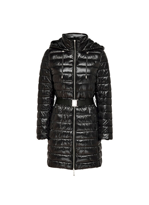 Only Siyah Kadın Kaban ONLNEWSCARLETT QUILT BELTED COAT OT 1
