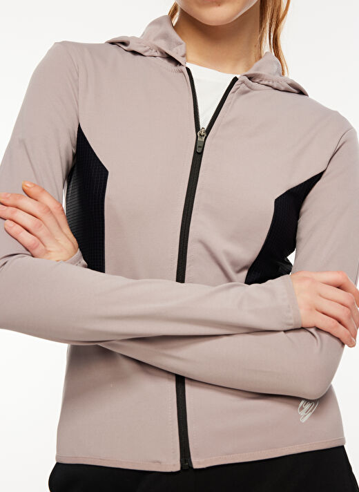 Skechers rformance Coll. Full Zip Sweatshirt Lila Kadın Fermuarlı Yaka Regular Fit Sweatshirt 4