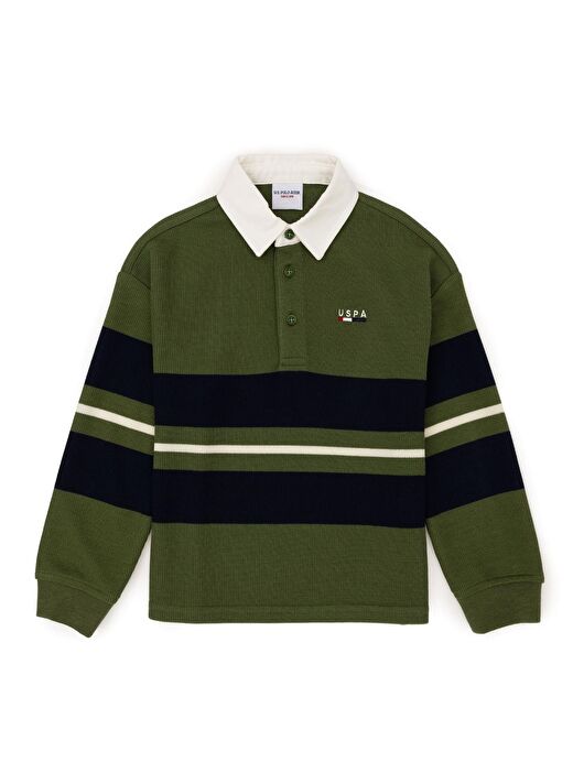 U.S. Polo Assn. Yeşil Erkek Çocuk Sweatshirt JEGAKIDS  1