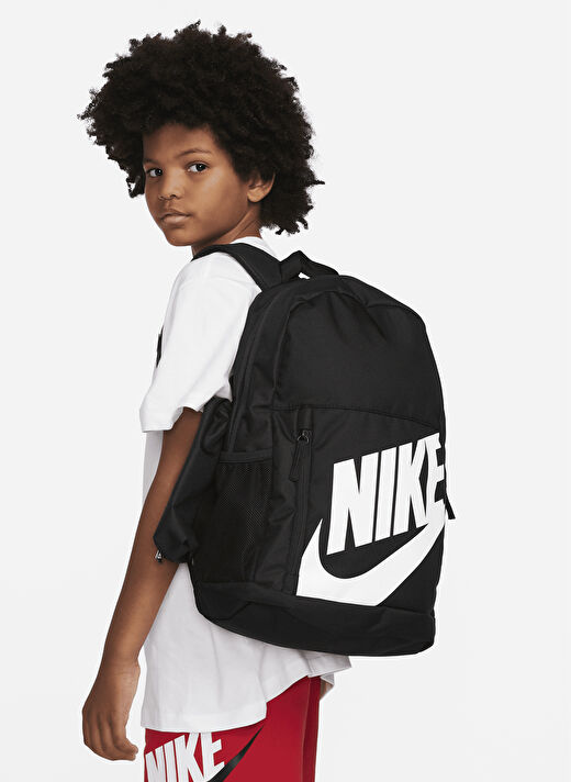Nike Siyah - Beyaz Erkek Çocuk 15x30x43 cm Sırt Çantası DR6084-010-Y NK ELMNTL BKPK 2