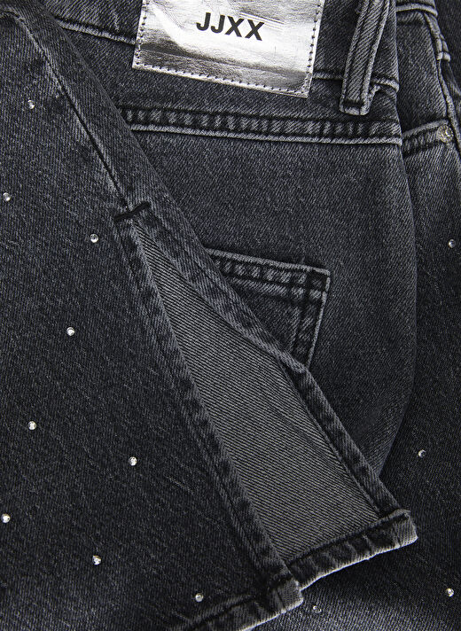 JJXX Yüksek Bel Bootcut Paça Dar Gri Kadın Denim Pantolon JXCIARA SLIM LONG RHS SLIT HW JEANS 4