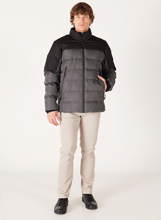Wrangler Siyah Erkek Mont W232173001 Puffer Ceket 4