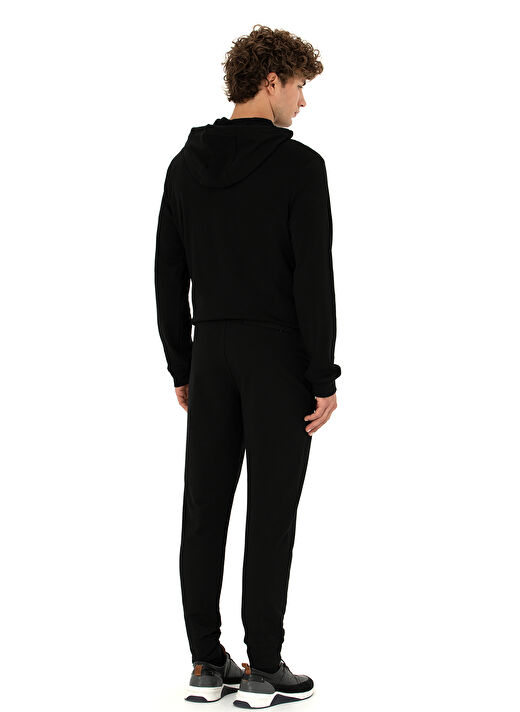 Pierre Cardin Normal Bel Slim Fit Siyah Erkek Eşofman Altı LARSON 4