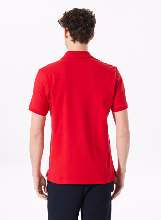 Fabrika Kırmızı Erkek Regular Fit Düz Polo T-Shirt LEGOLAS Y 4