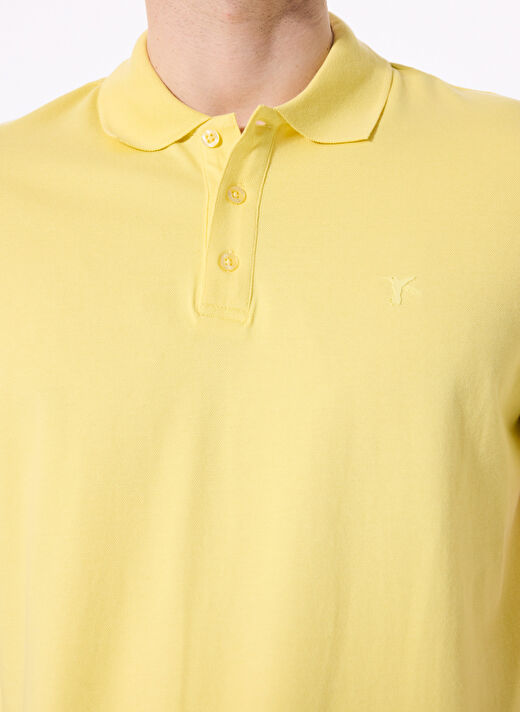 Fabrika Açık Sarı Erkek Regular Fit Polo T-Shirt LEGOLAS Y   4