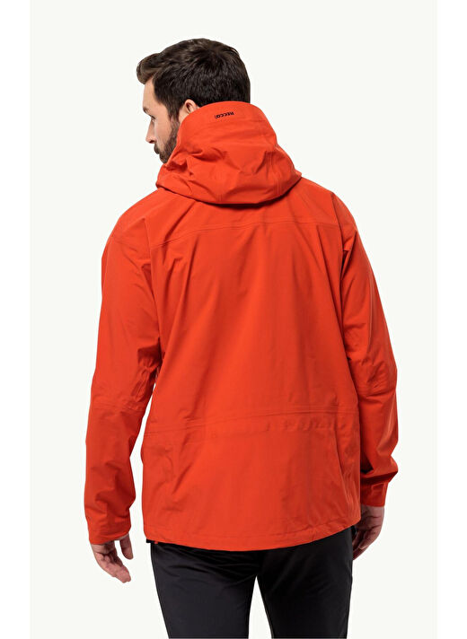 Jack Wolfskin Kırmızı Erkek Kapüşon Yaka Mont Alpspitze Tour 3L Jkt 2